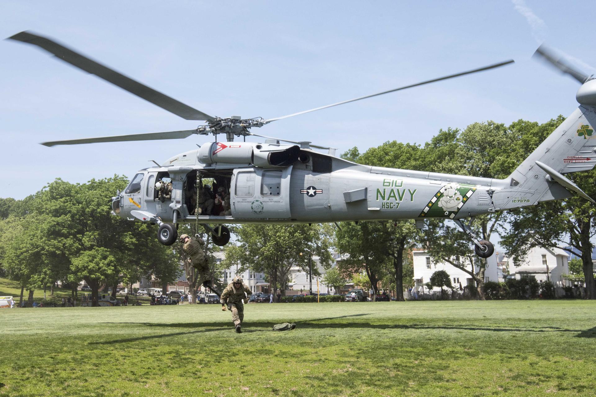 US Navy helicopter, Fleet Week New York