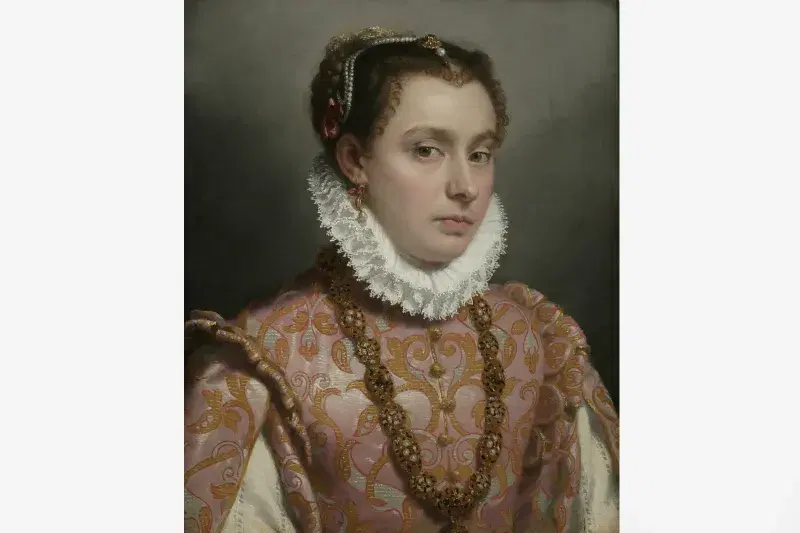 "Portrait of a Young Woman" (ca. 1575), by Giovanni Battista Moroni. Courtesy, The Frick Collection