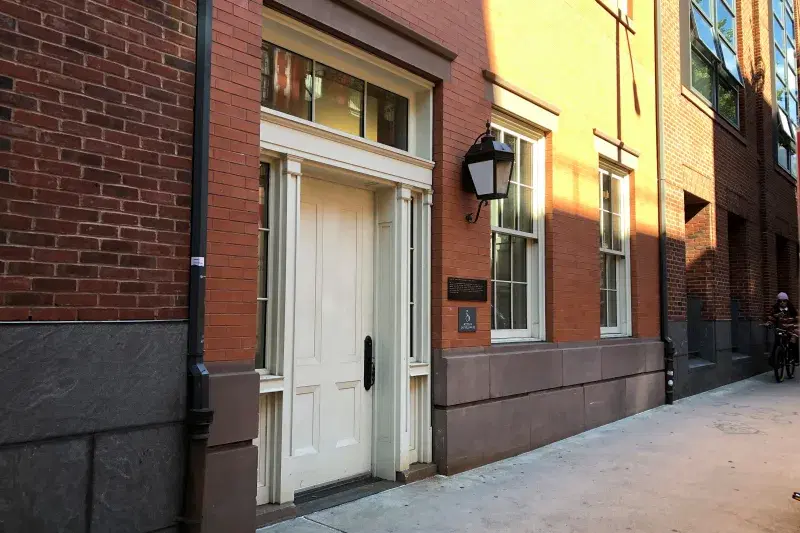 Edgar Allan Poe residence. Courtesy, Greenwich Village Haunted Tour