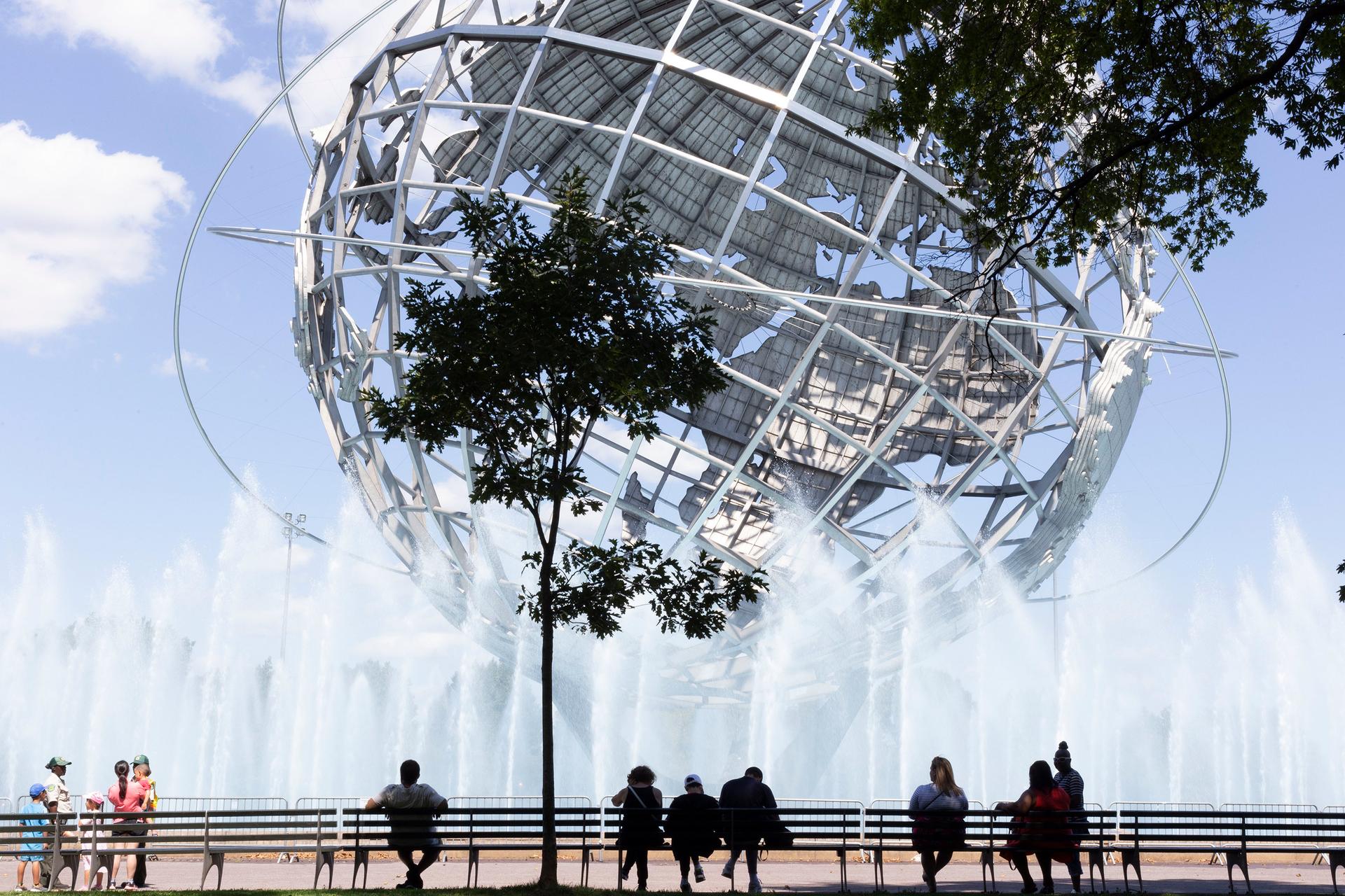 The unisphere, in flushing meadows corona park, queens