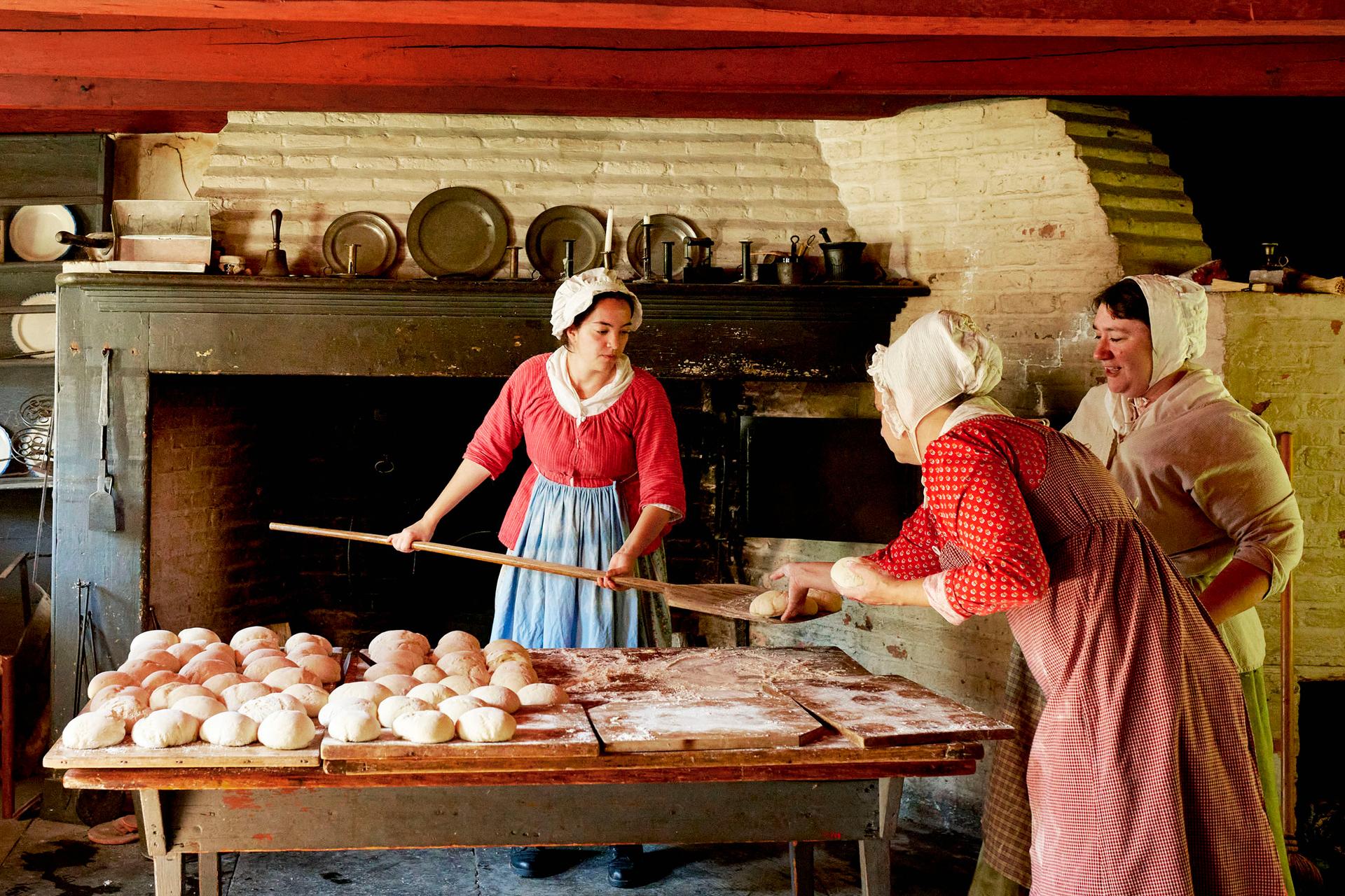 Bread baking at Historic Richmond Town
