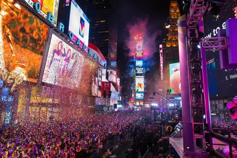 New Year's Eve Ball Drop. Courtesy, Times Square Alliance