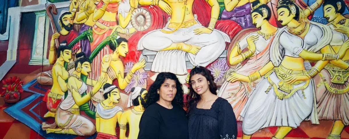 portrait of Jayantha Wijesingh and Julia Wijesinghe, Lakruwana-Restaurant,Staten,Island