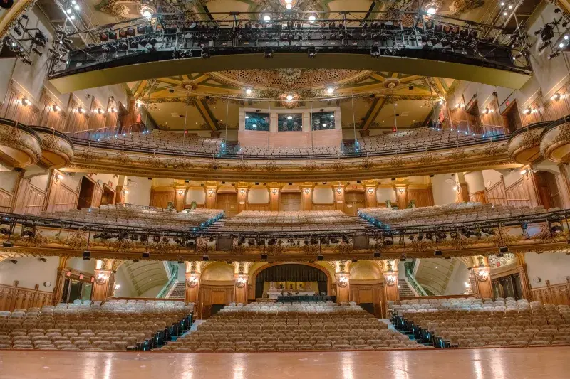 Interior of New Amsterdam Theater from the stage