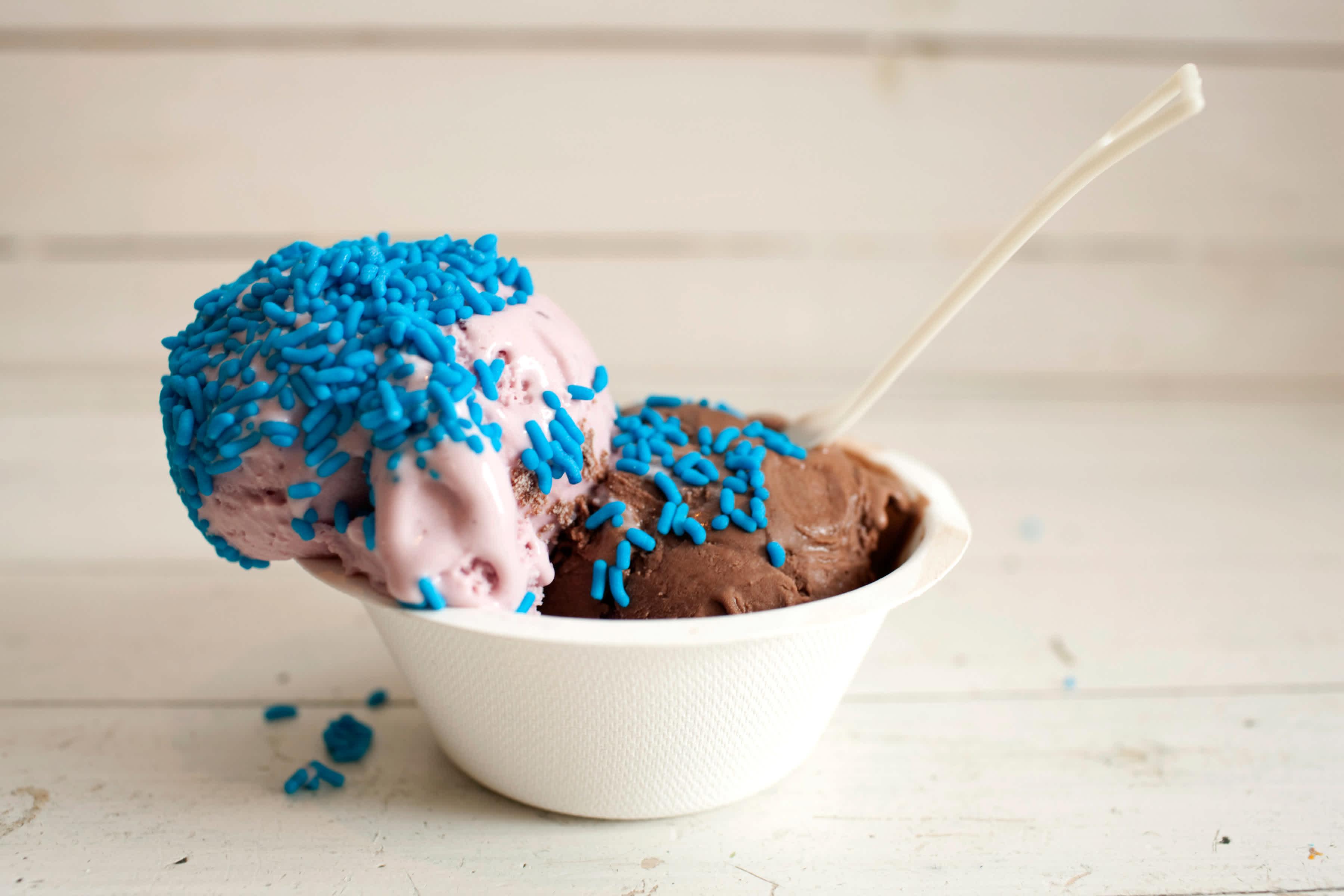 Blue Marble Ice Cream ice cream cup