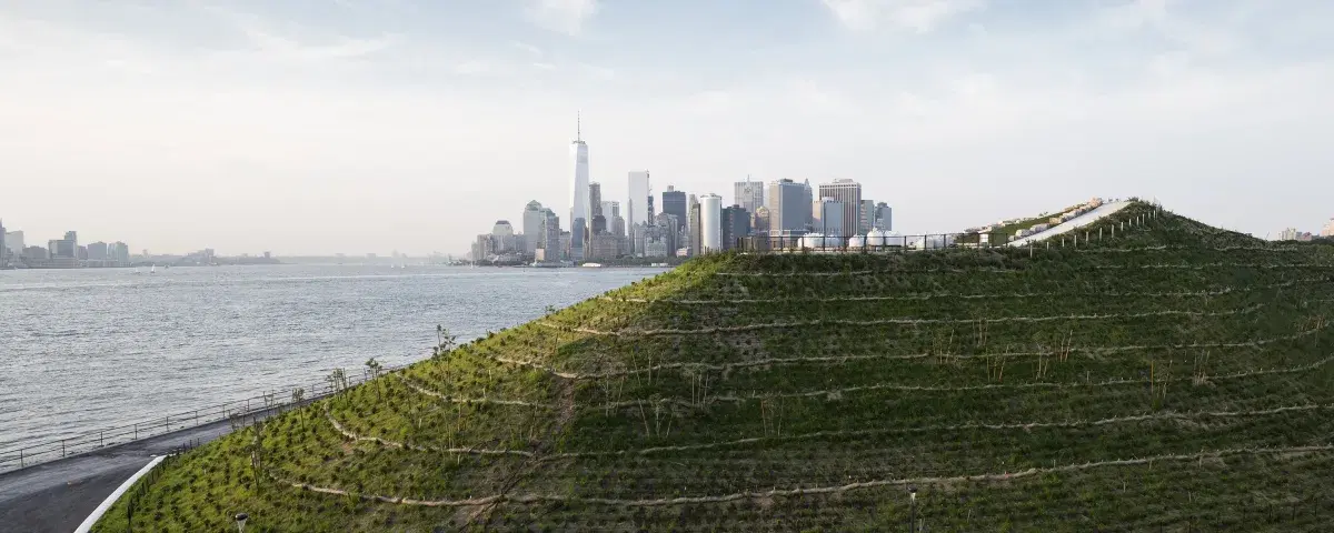view of governors island, within the New York City borough of Manhattan