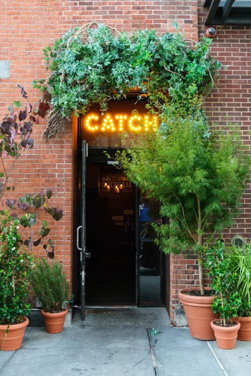 Catch restaurant facade in Meatpacking District