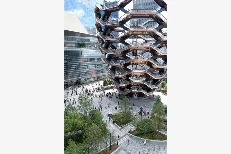 View of Hudson Yards Public Park. Courtesy, Related Companies