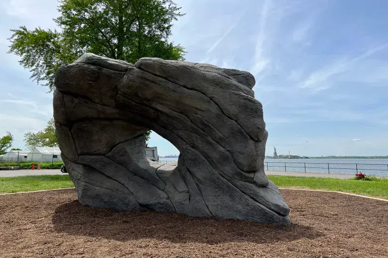 Boulder in Governors Island
