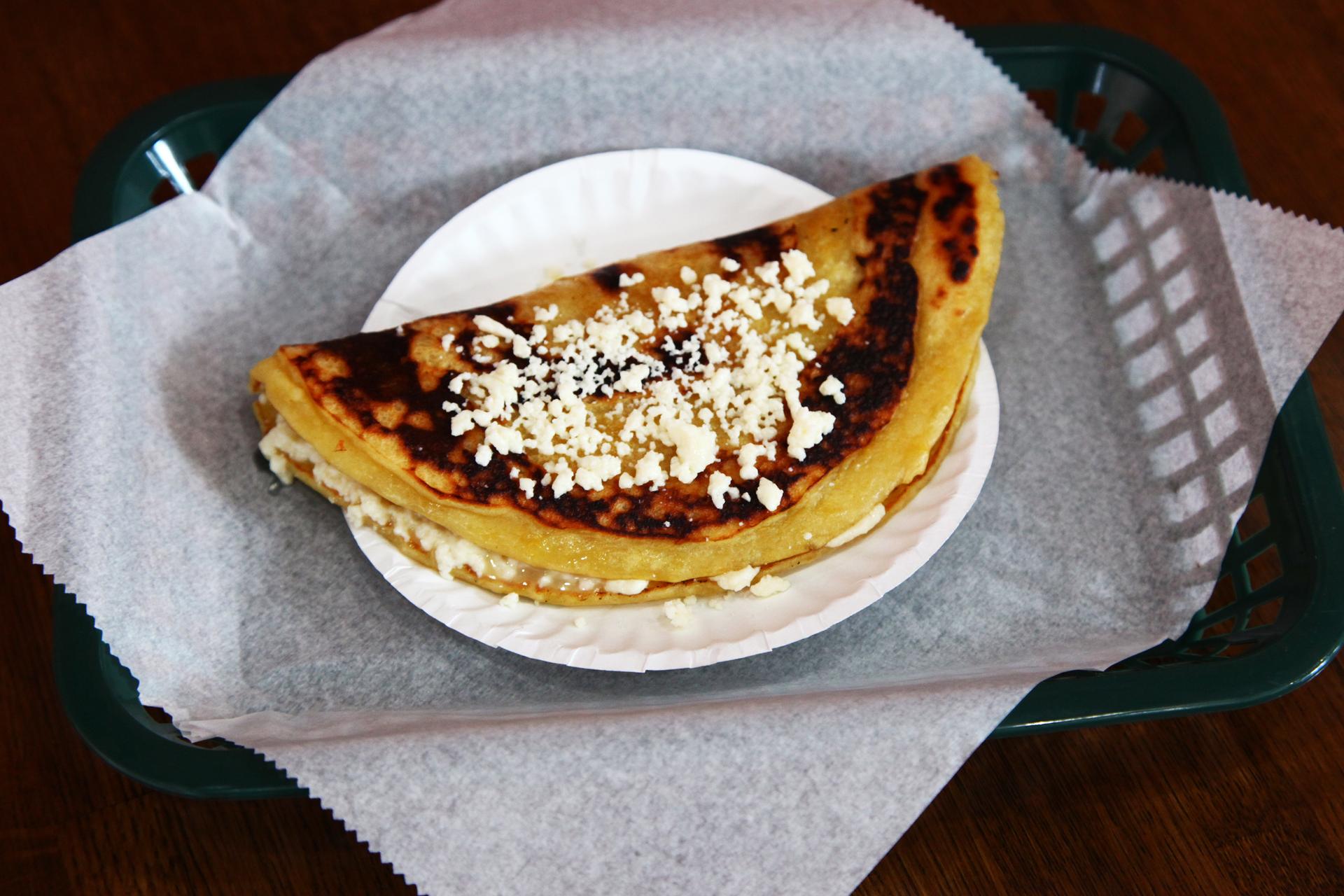 Arepa from Arepa Lady in Jackson Heights, NYC