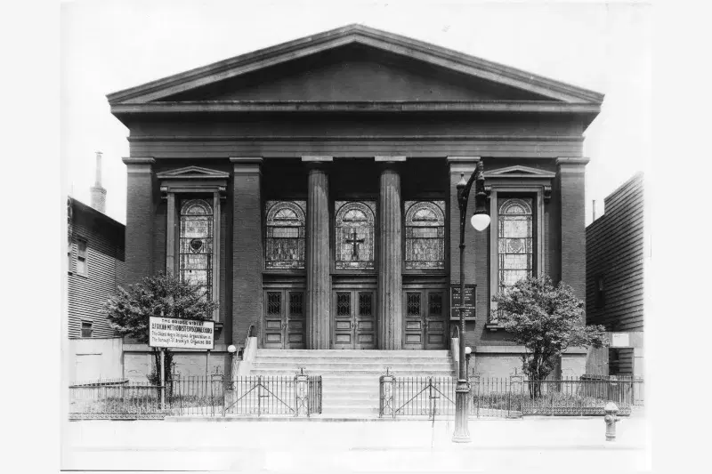 NYU Poly admissions office, originally the first Black Christian congregation in Brooklyn