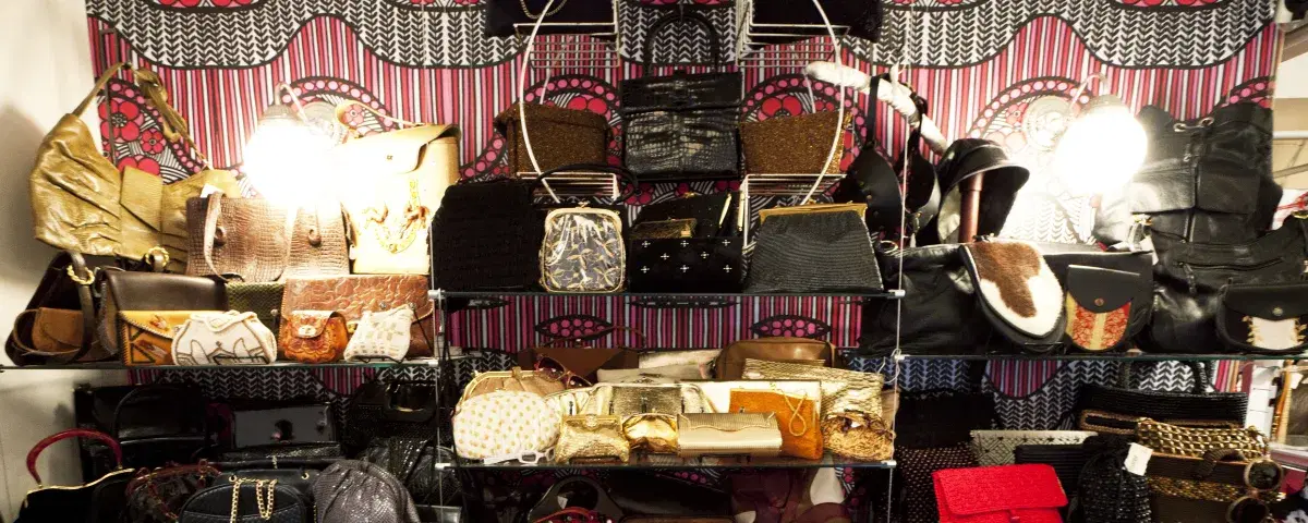 vintage bags from Screaming Mimi&#039;s. 