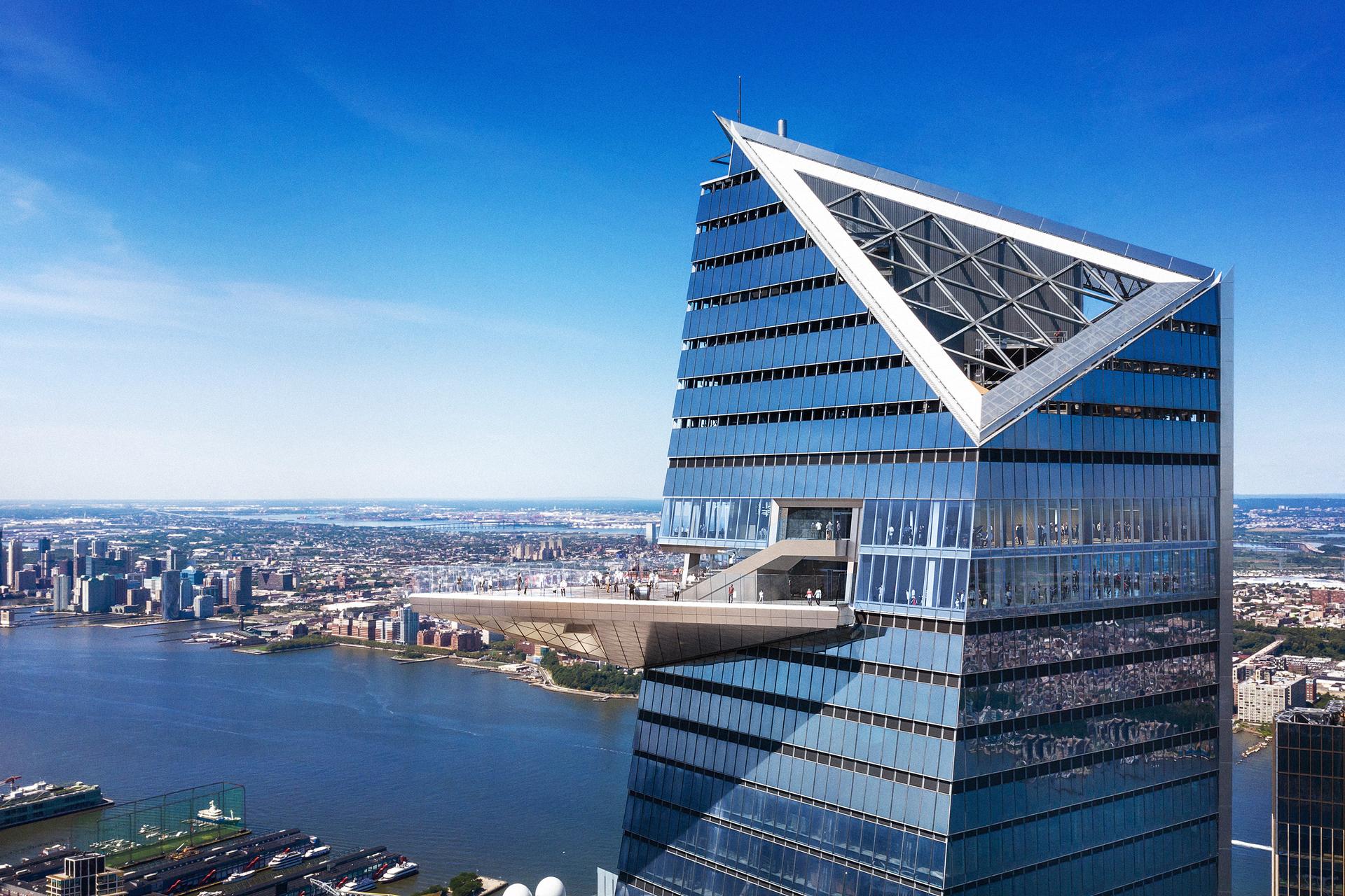 Observation Deck of the Edge in Hudson Yards, Manhattan, NYC