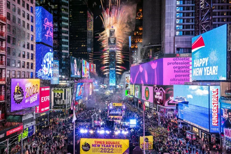  New Year's Eve in Times Square. Courtesy, Times Square Alliance