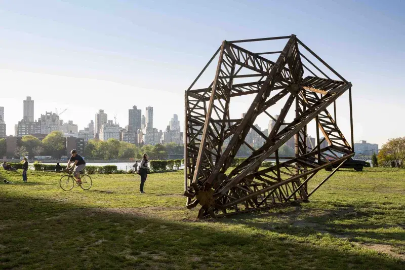 "Untitled (Gem)" (2018) by Virginia Overton. Courtesy, the artist and Socrates Sculpture Park. Photo: Nicholas Knight Studio