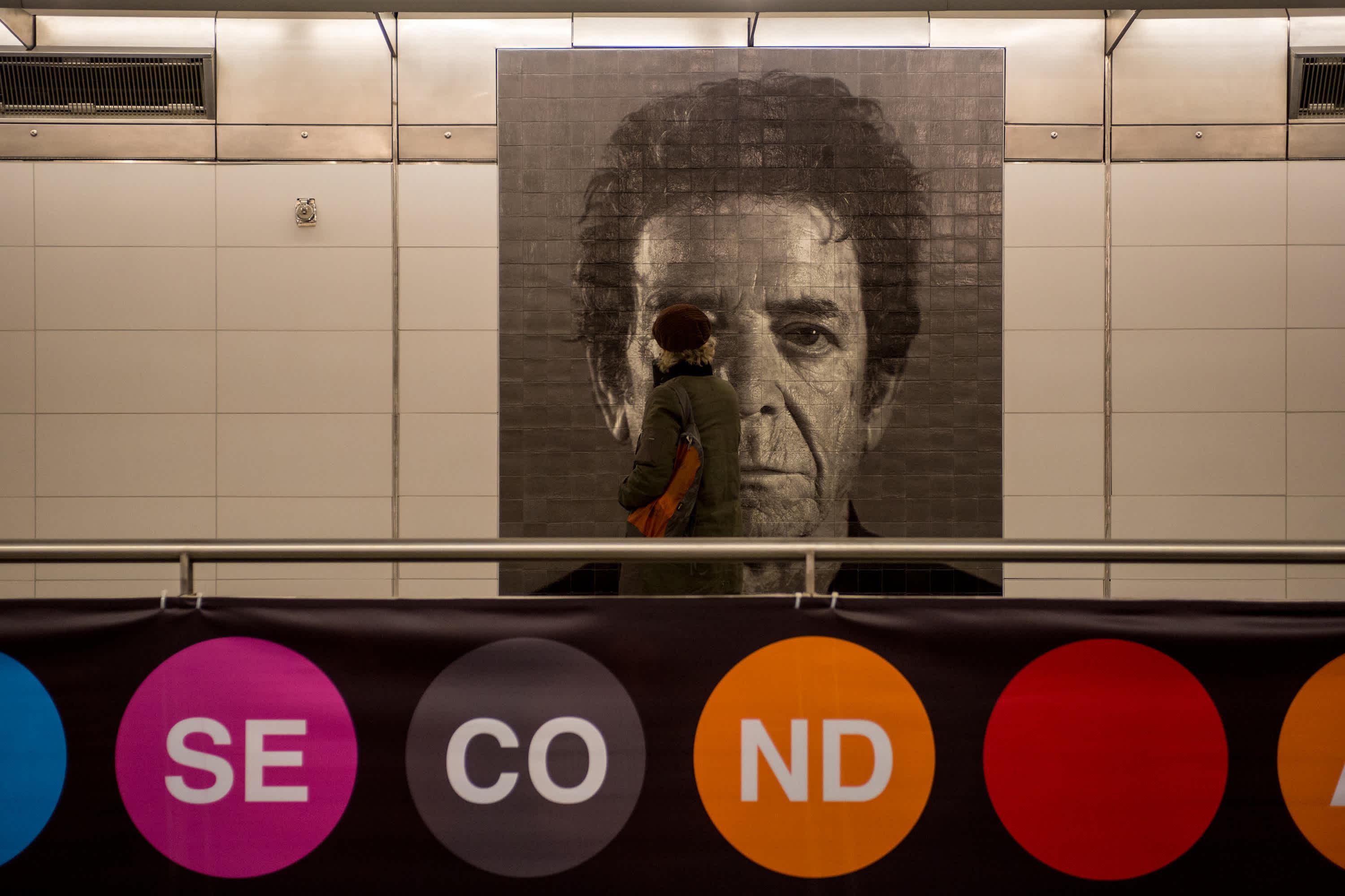 “Subway Portraits,” Chuck Close, 86th Street Station