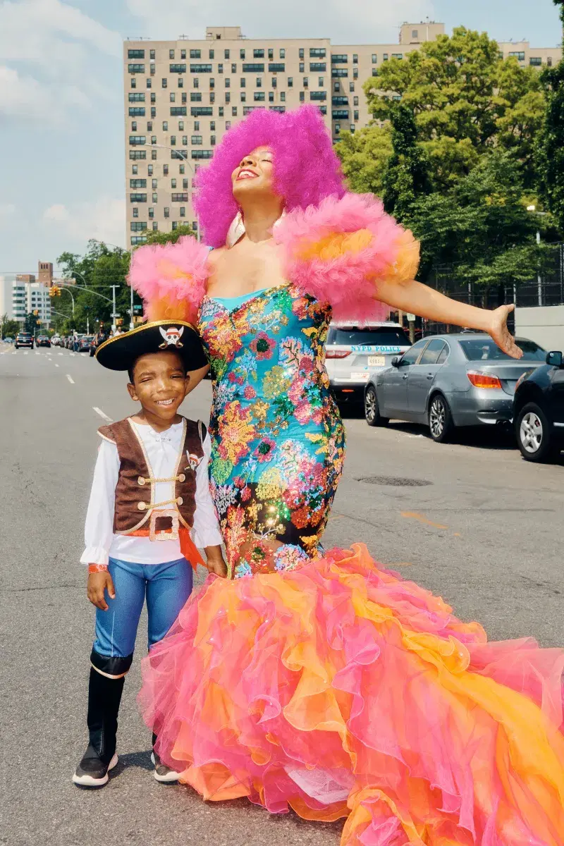 People enjoying the Mermaid Parade in Coney Island, Brooklyn