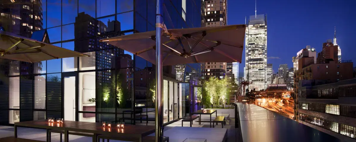 Yotel Terrace and rooftop bar nyc