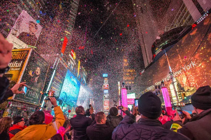 New Years Eve, ball drop, Times Square, Midtown, Manhattan