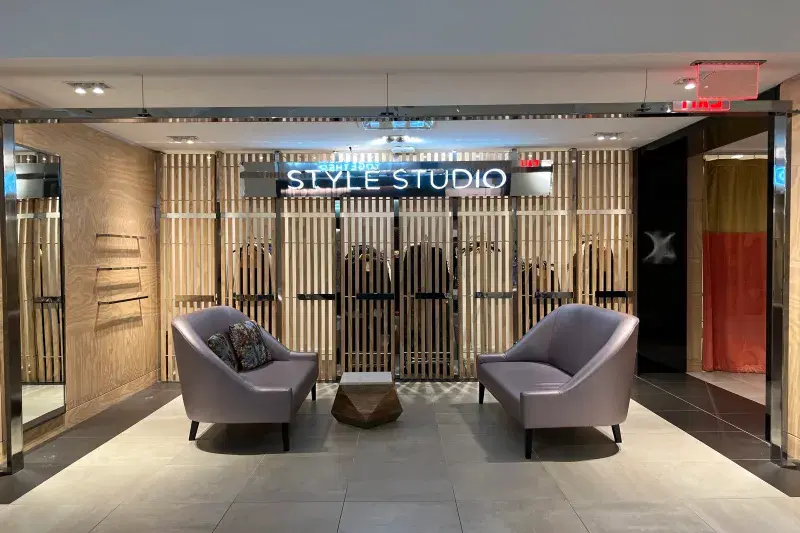 Style Studio seating room in department store