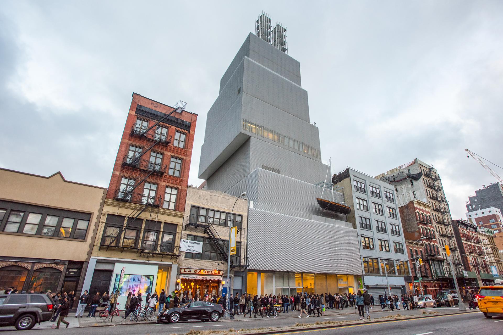 New Museum exterior in the Lower East Side