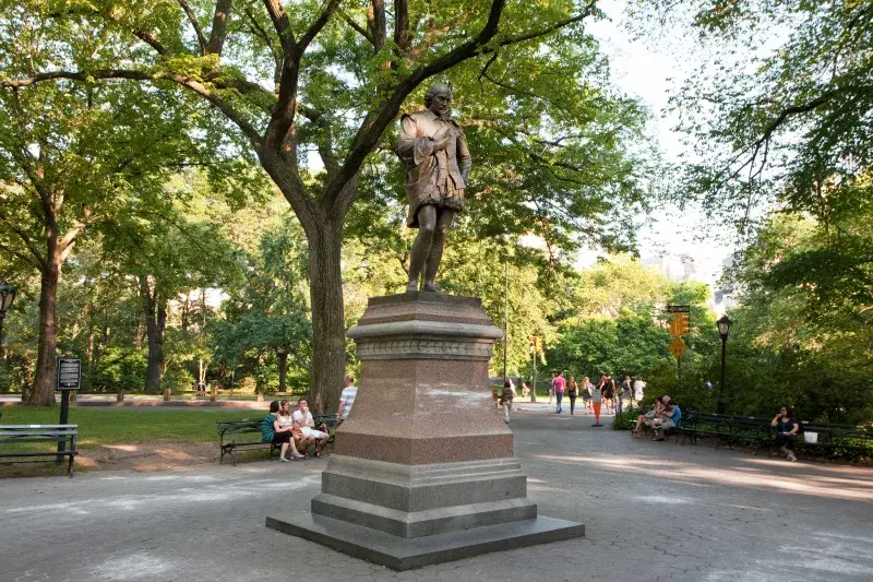 The Mall and Literary Walk in Central Park, Manhattan